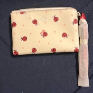 Coach Ladybug Zipper Pouch